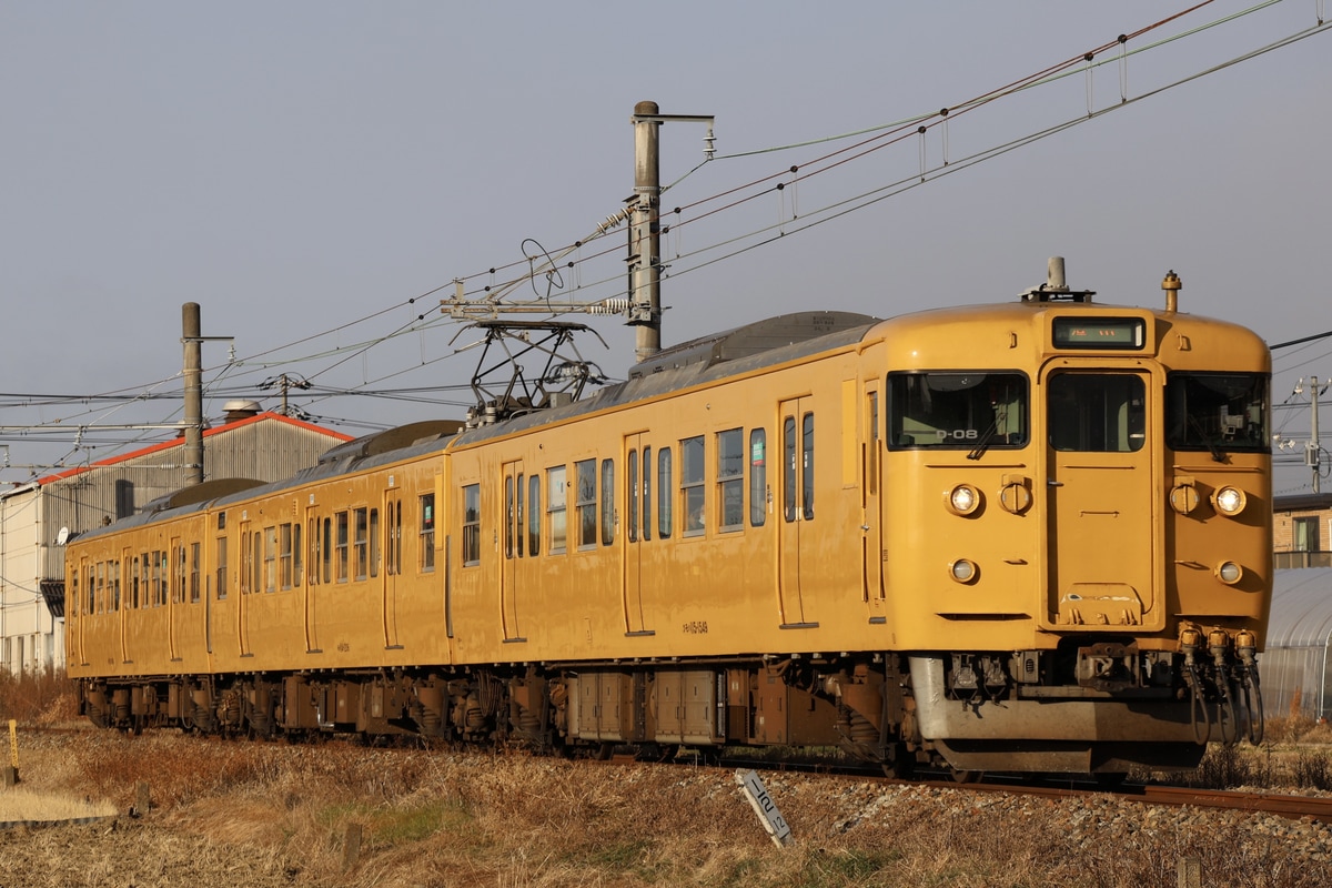 JR西日本 岡山電車区 115系 D-08編成