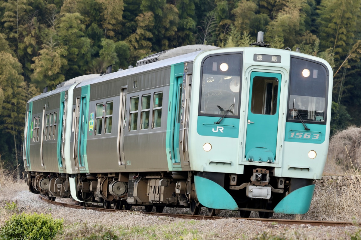 JR四国 徳島運転所 1500形 1563