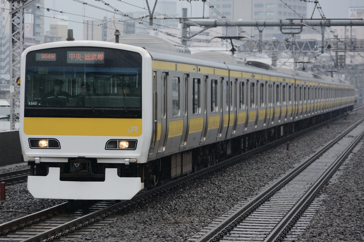 JR東日本 三鷹車両センター E231系 ミツA502編成
