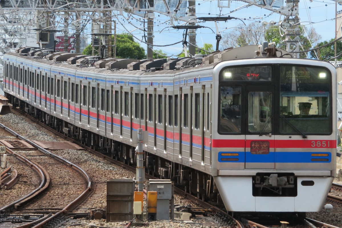 京成電鉄 宗吾車両基地 3700形 3858編成