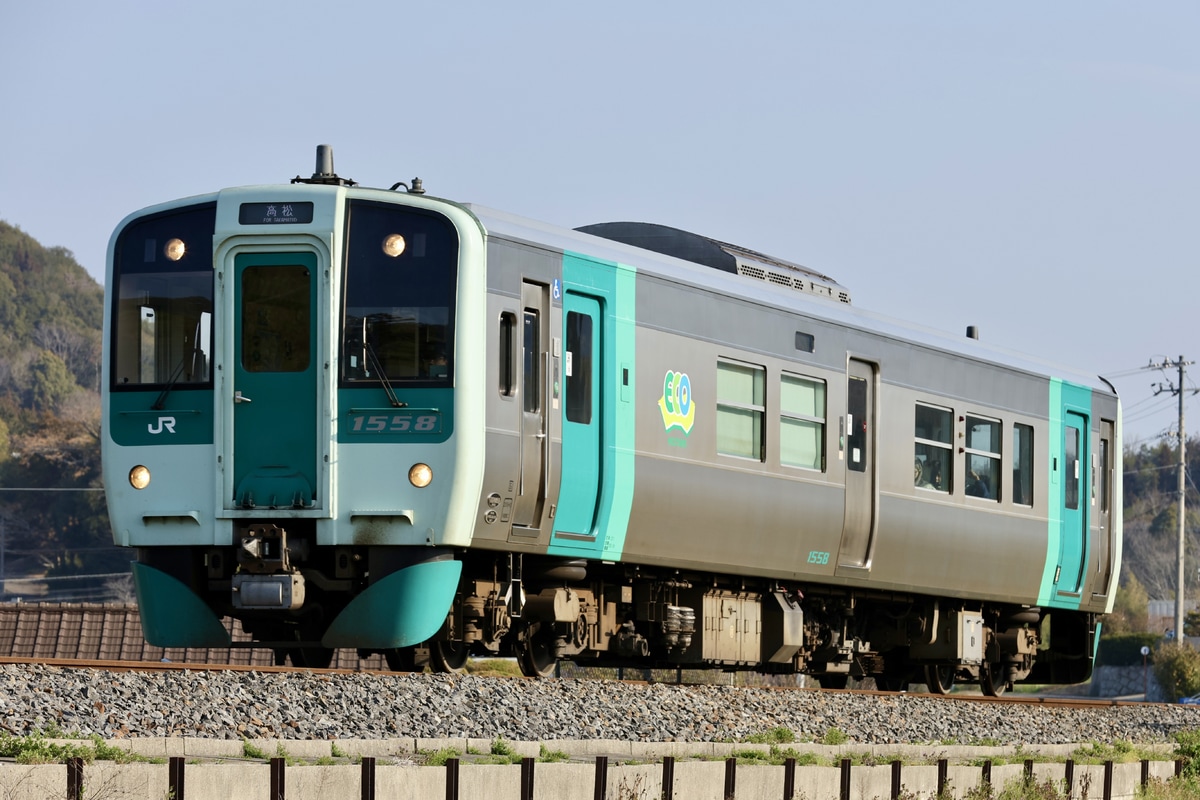 JR四国 徳島運転所 1500形 1558