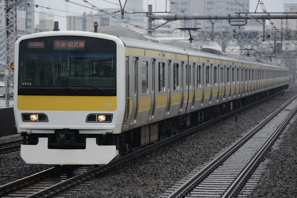 JR東日本 三鷹車両センター E231系 ミツA510編成