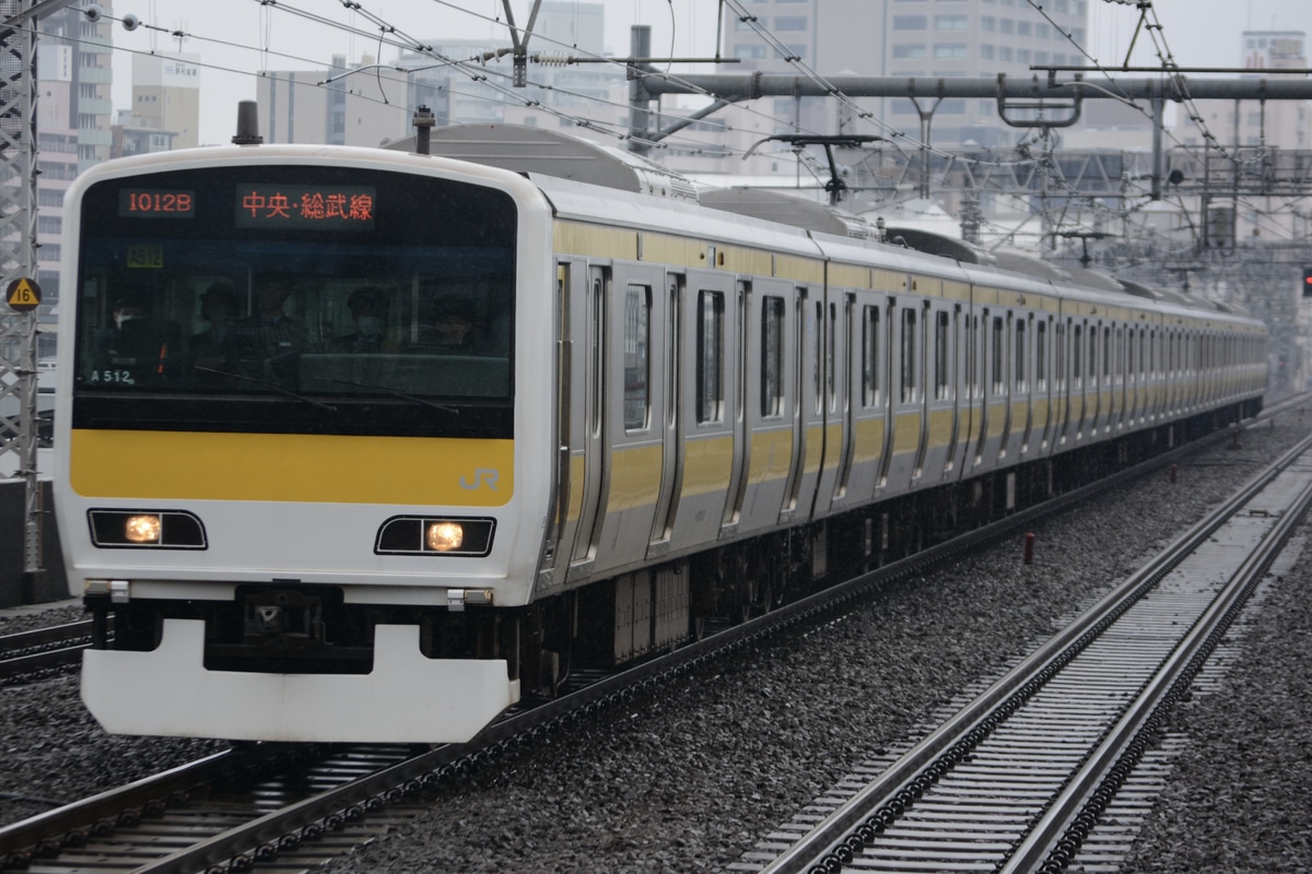 JR東日本 三鷹車両センター E231系 ミツA512編成