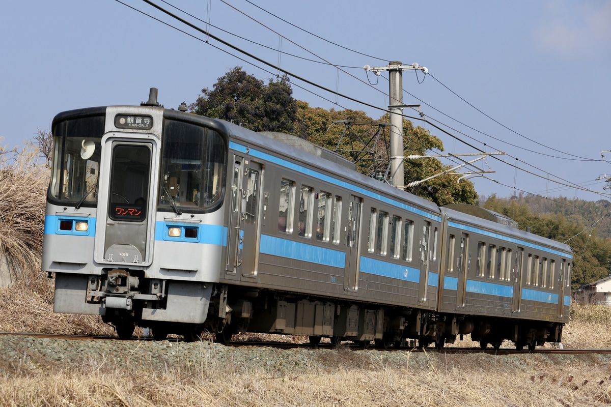 JR四国 松山運転所 7000系 7016