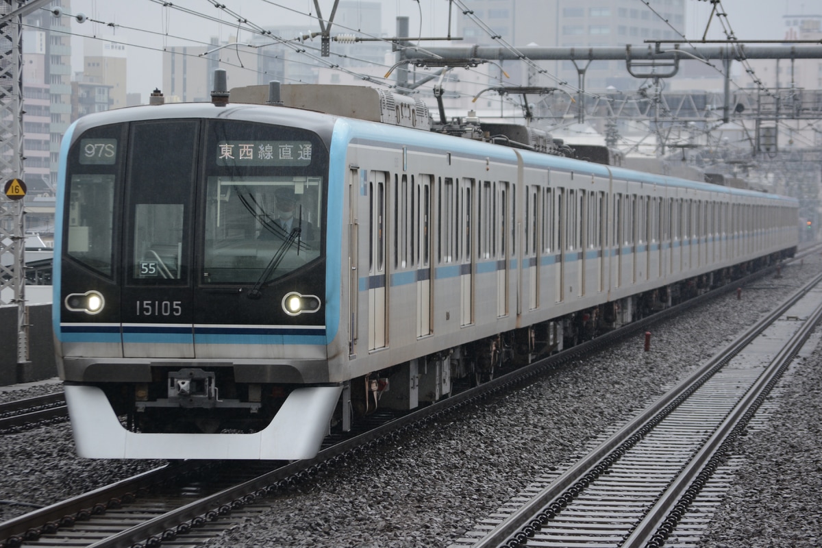東京メトロ 深川検車区 15000系 15105F