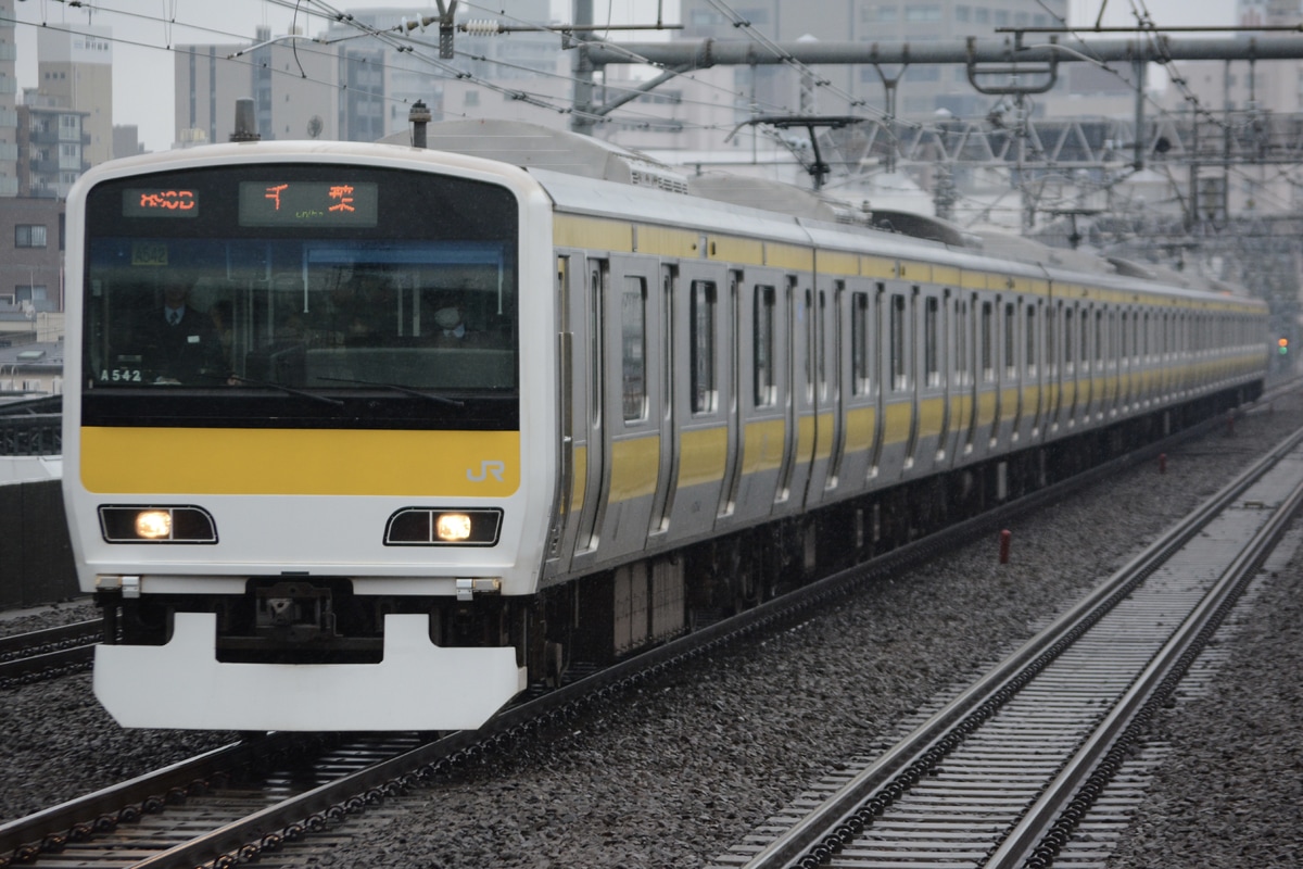 JR東日本 三鷹車両センター E231系 ミツA542編成