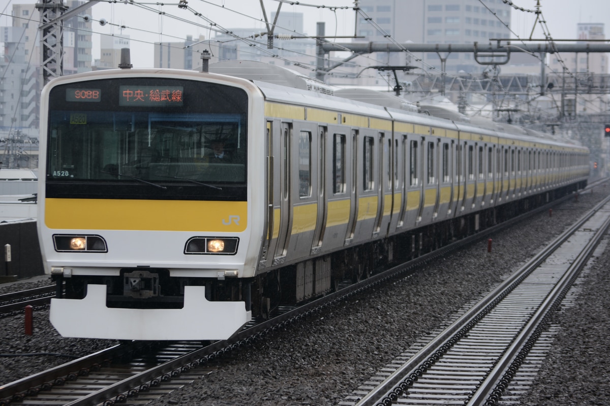 JR東日本 三鷹車両センター E231系 ミツA520編成