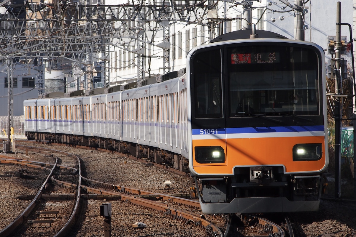 東武鉄道 森林公園検修区 50090系 51091F