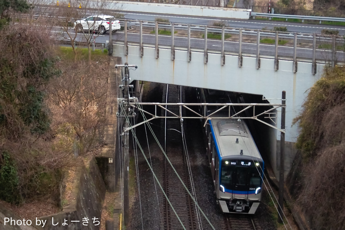 京成電鉄 宗吾車両基地 3200形 3208-3207+3212F