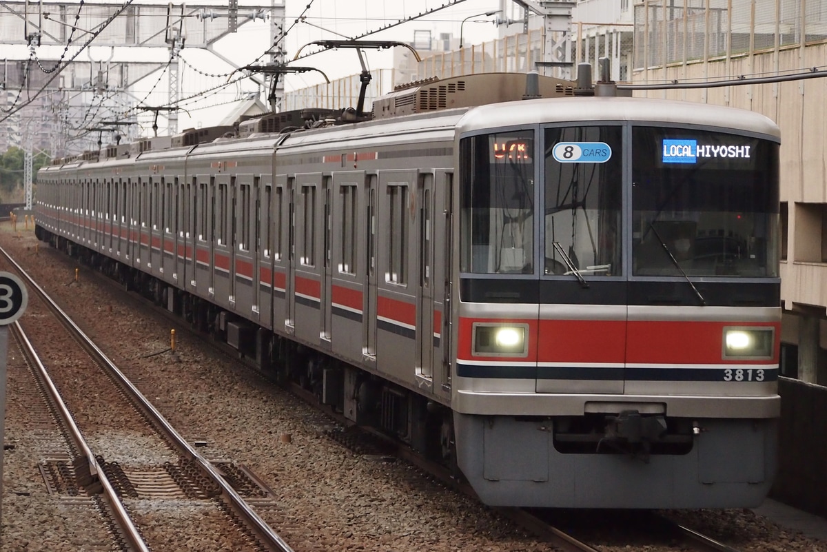 東急電鉄 元住吉検車区 3000系 3113F