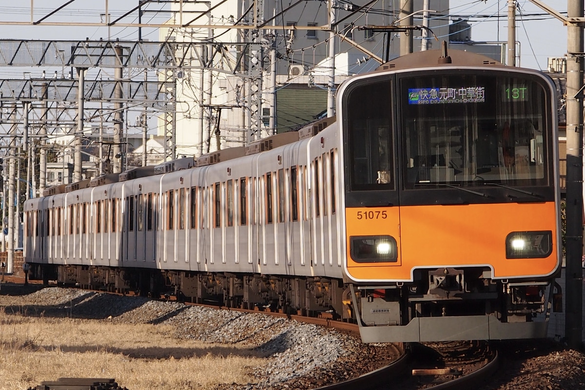 東武鉄道 森林公園検修区 50070系 51075F
