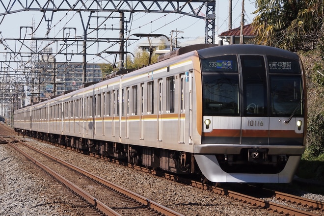 和光検車区10000系10116Fを志木～柳瀬川間で撮影した写真