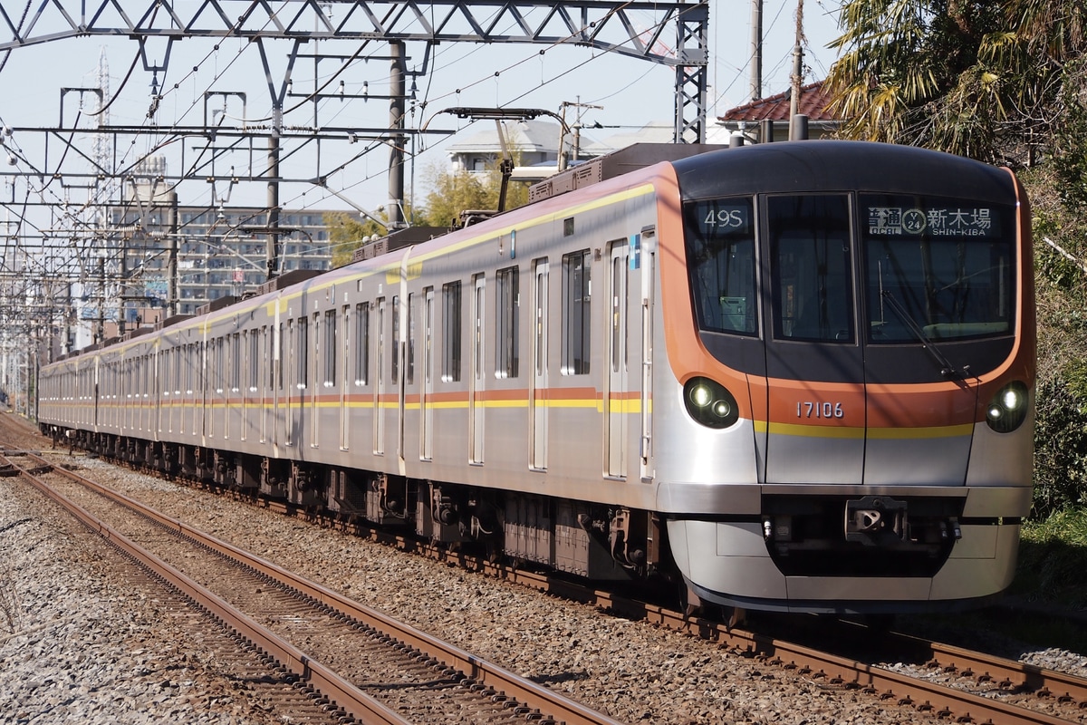 東京メトロ 和光検車区 17000系 17106F