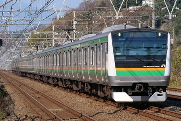 JR東日本E233系ヤマU227編成を大磯～二宮間で撮影した画像
