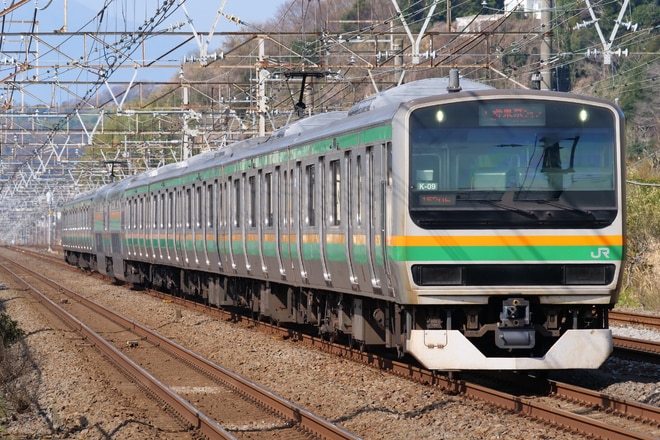 国府津車両センターE231系コツK-09編成を大磯～二宮間で撮影した写真