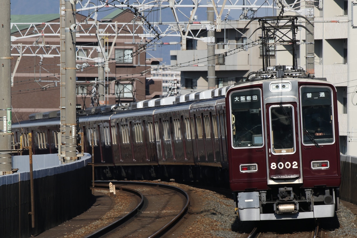阪急電鉄 西宮車庫 8000系 8002F