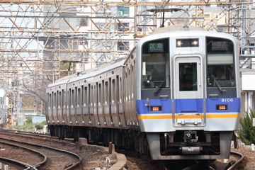 南海電気鉄道8000系8006Fを住吉東駅で撮影した画像
