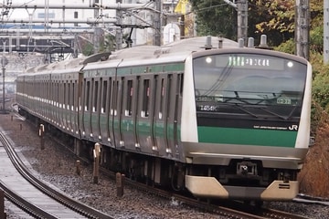 JR東日本E233系ハエ102編成を目白駅で撮影した画像