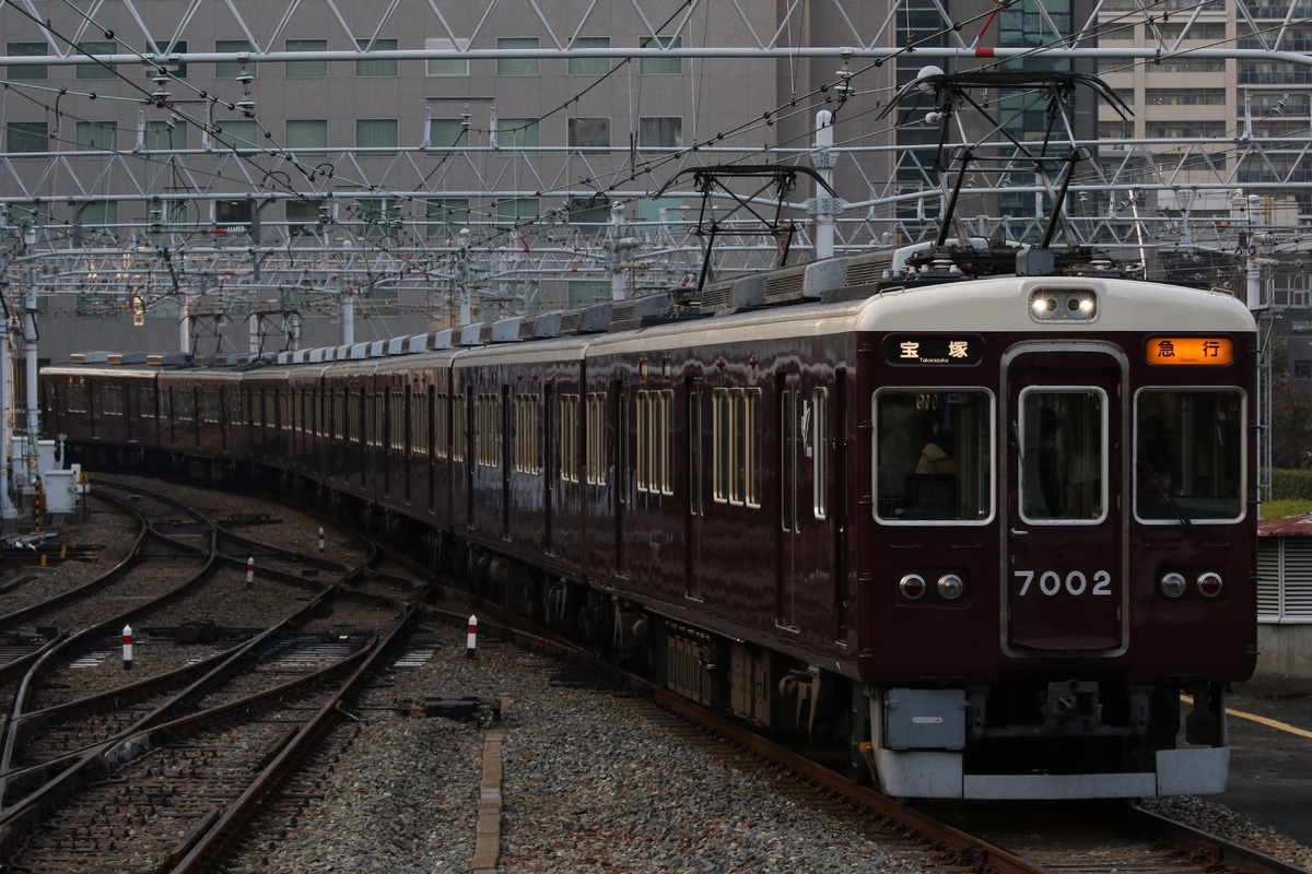 阪急電鉄 平井車庫 7000系 7002F