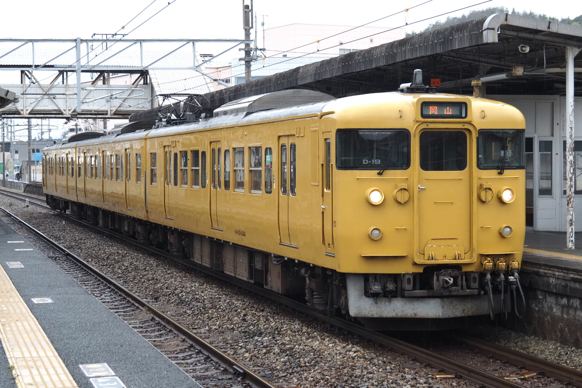 JR西日本 岡山電車区 115系 オカD-19編成