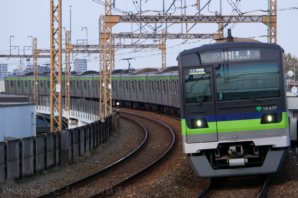 東京都交通局 大島車両検修場 10-300形 10-630編成
