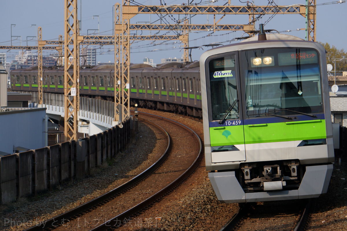 東京都交通局 大島車両検修場 10-300形 10-450編成