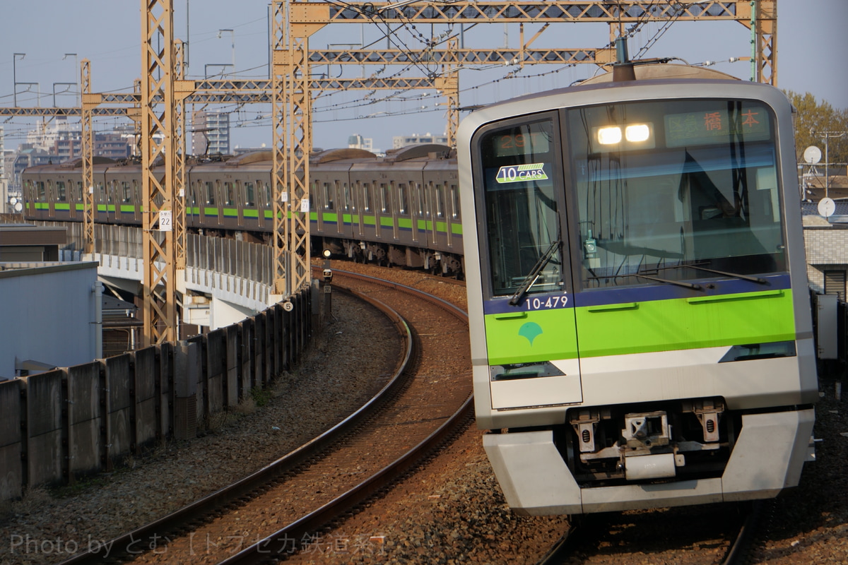 東京都交通局 大島車両検修場 10-300形 10-470編成