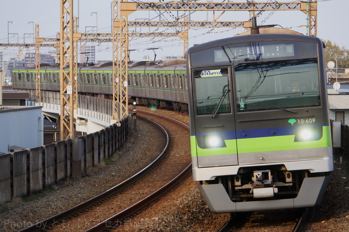 東京都交通局 大島車両検修場 10-300形 10-600編成