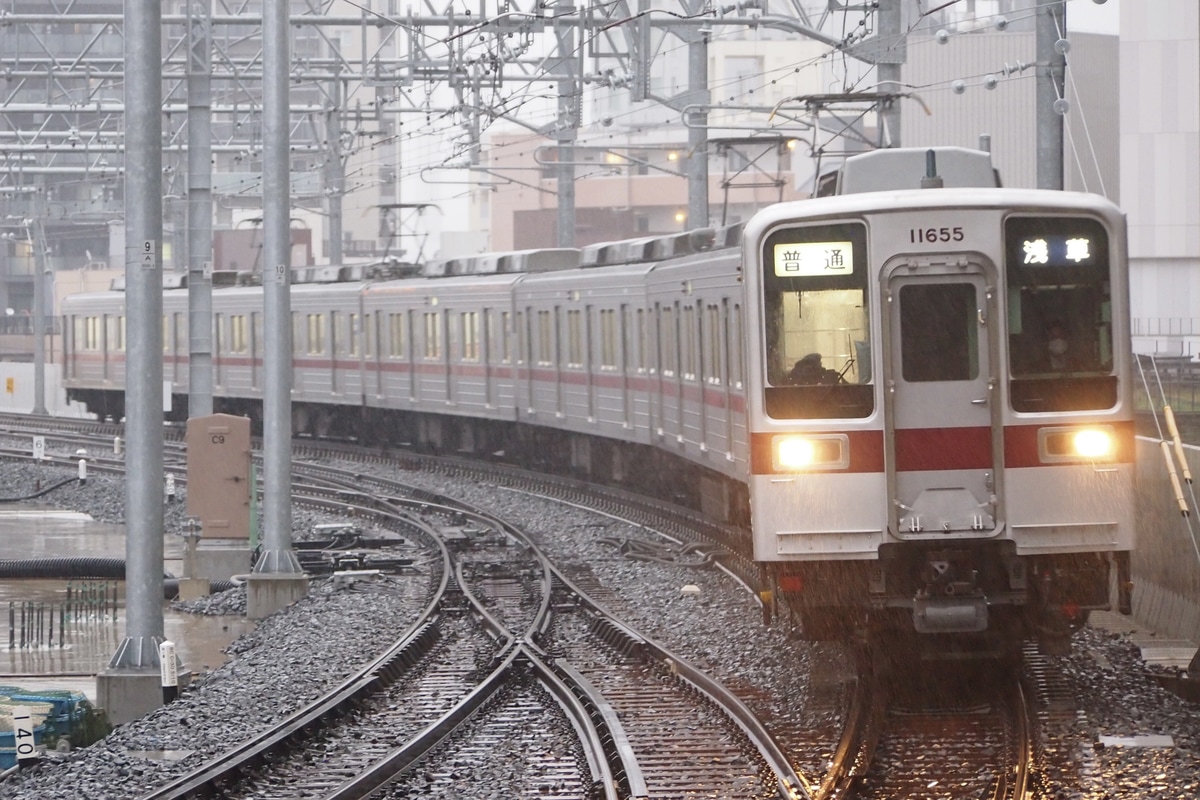 東武鉄道 南栗橋車両管区春日部支所 10030系 11655F