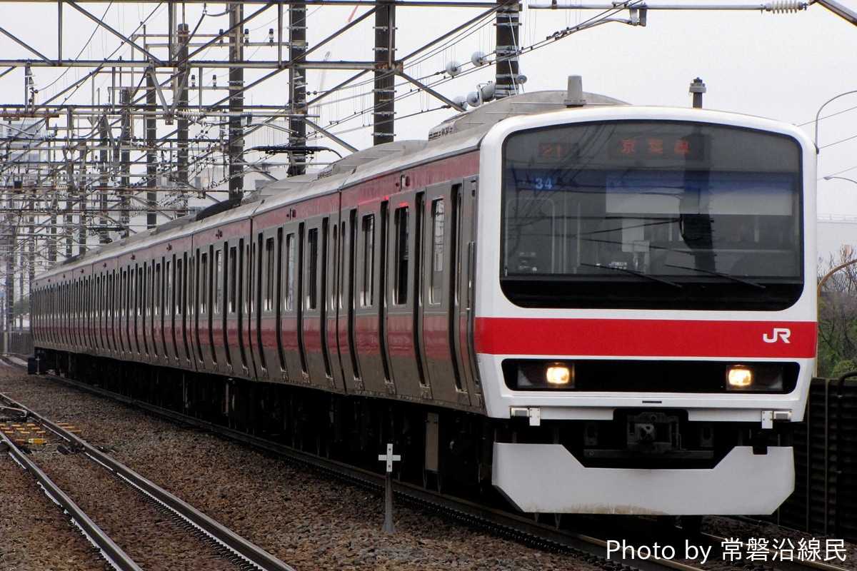JR東日本 京葉車両センター 209系 ケヨ34編成