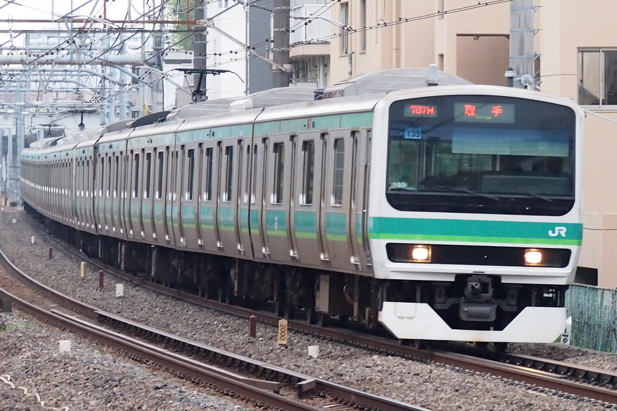 JR東日本 松戸車両センター本区 E231系 マト133編成