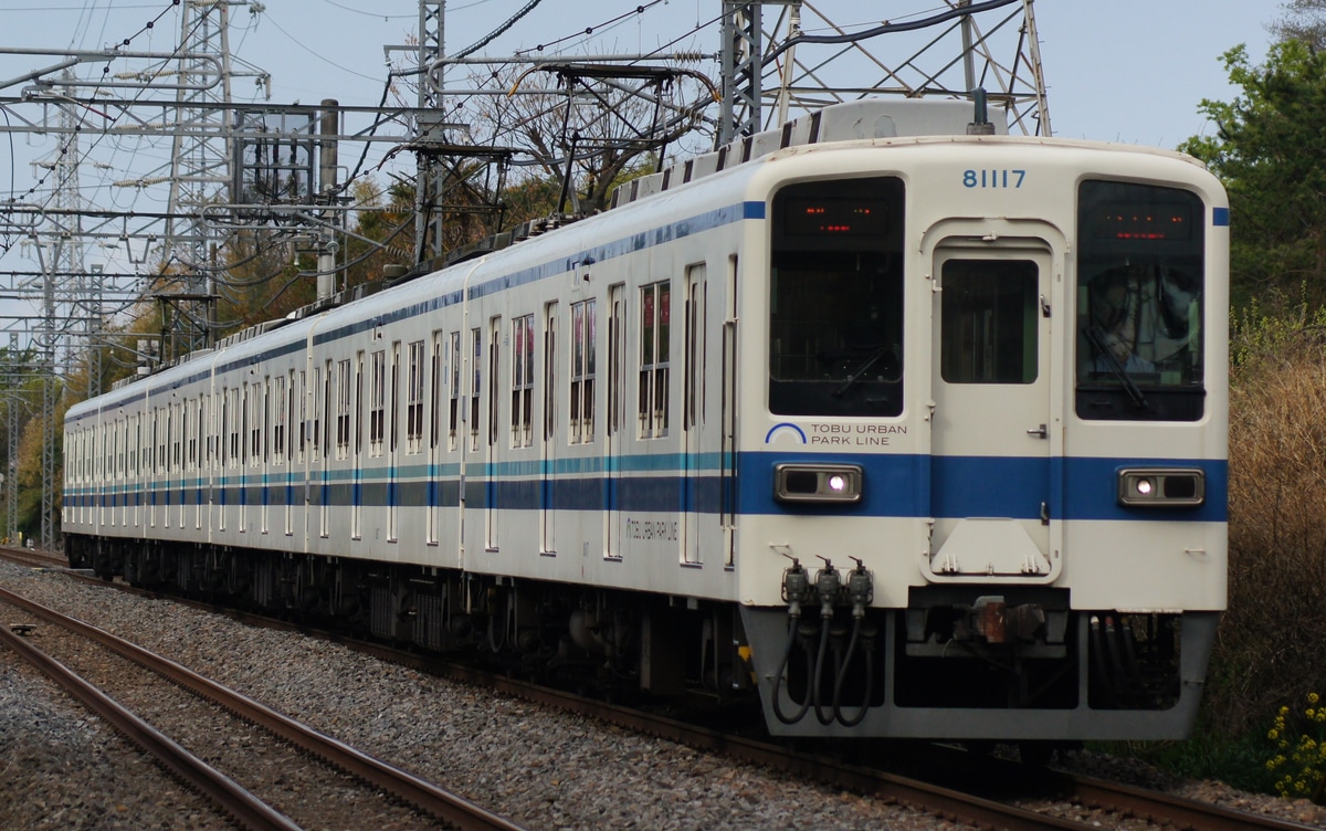 東武鉄道 南栗橋車両管区七光台支所 8000系 81117F