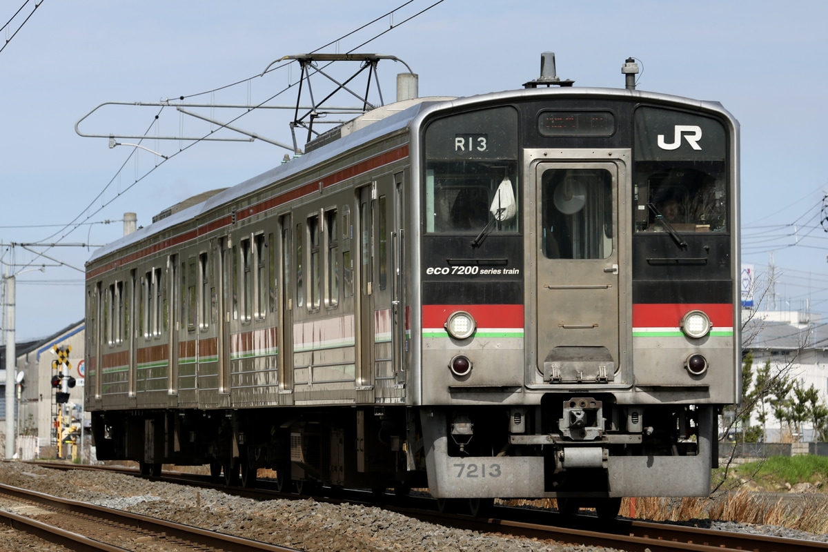 JR四国 高松運転所 7200系 R13編成