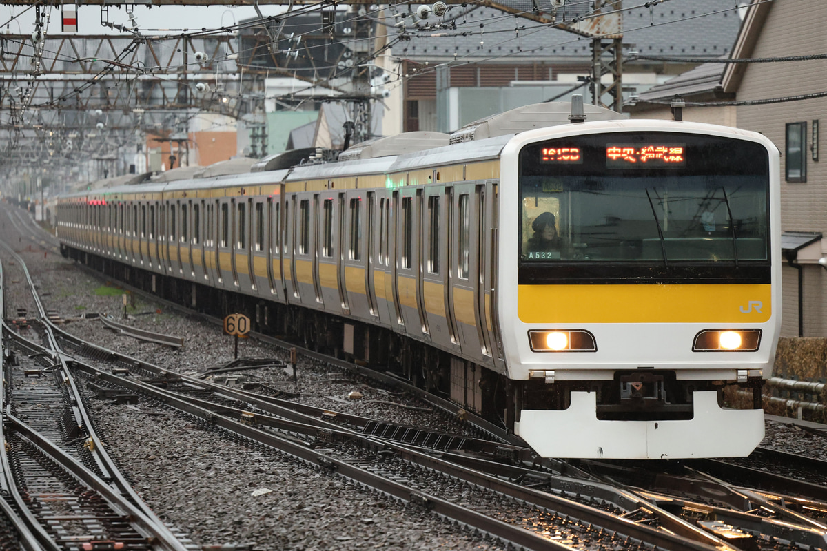 JR東日本 三鷹車両センター E231系 ミツA532編成
