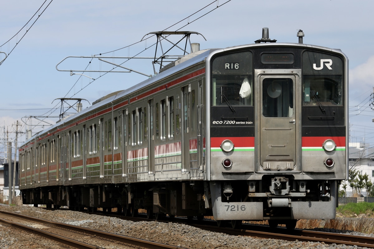 JR四国 高松運転所 7200系 R16編成