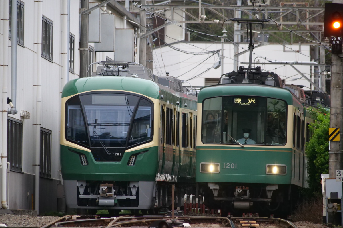 江ノ島電鉄 極楽寺検車区 1000形 1201F