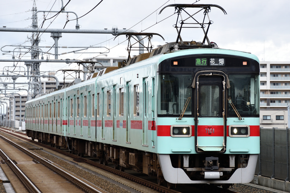 西鉄7000形7101F(7101編成)（天神大牟田線ほか（筑紫車庫、柳川車庫