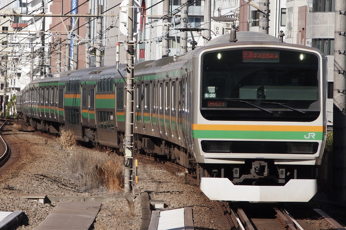 JR東日本 国府津車両センター E231系 コツK-20編成
