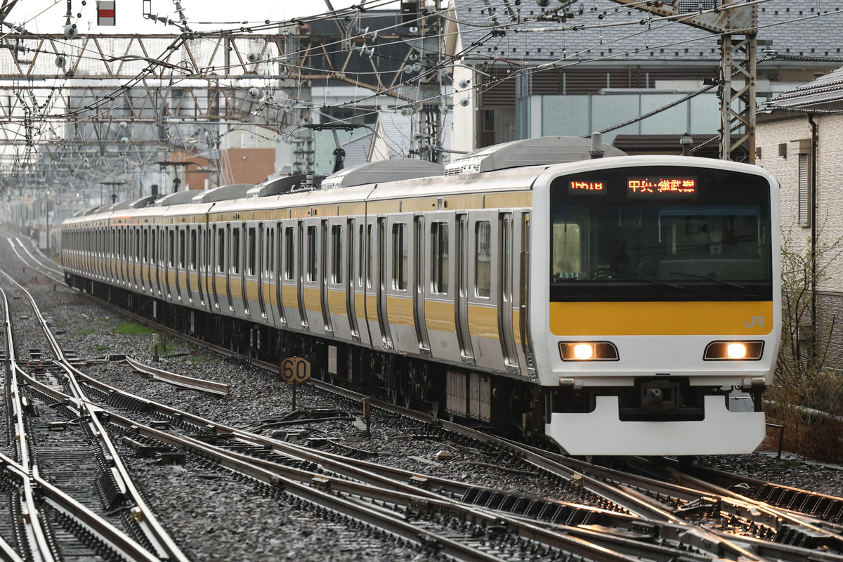 JR東日本 三鷹車両センター E231系 ミツA514編成