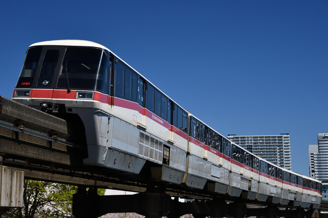 昭和島車両区1000形1085Fを天王洲アイル～大井競馬場前間で撮影した写真