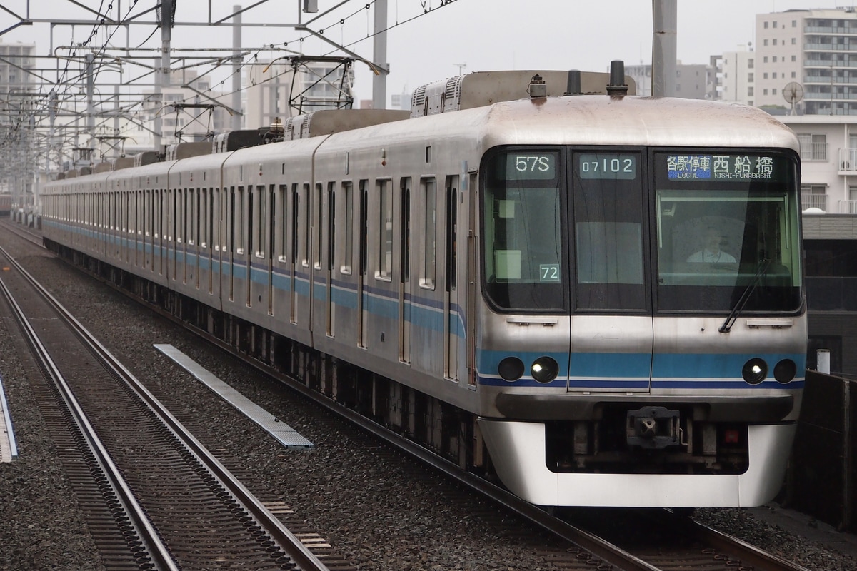 東京メトロ 深川検車区 07系 07-102F