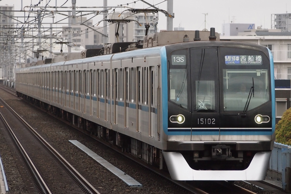 東京メトロ 深川検車区 15000系 15102F
