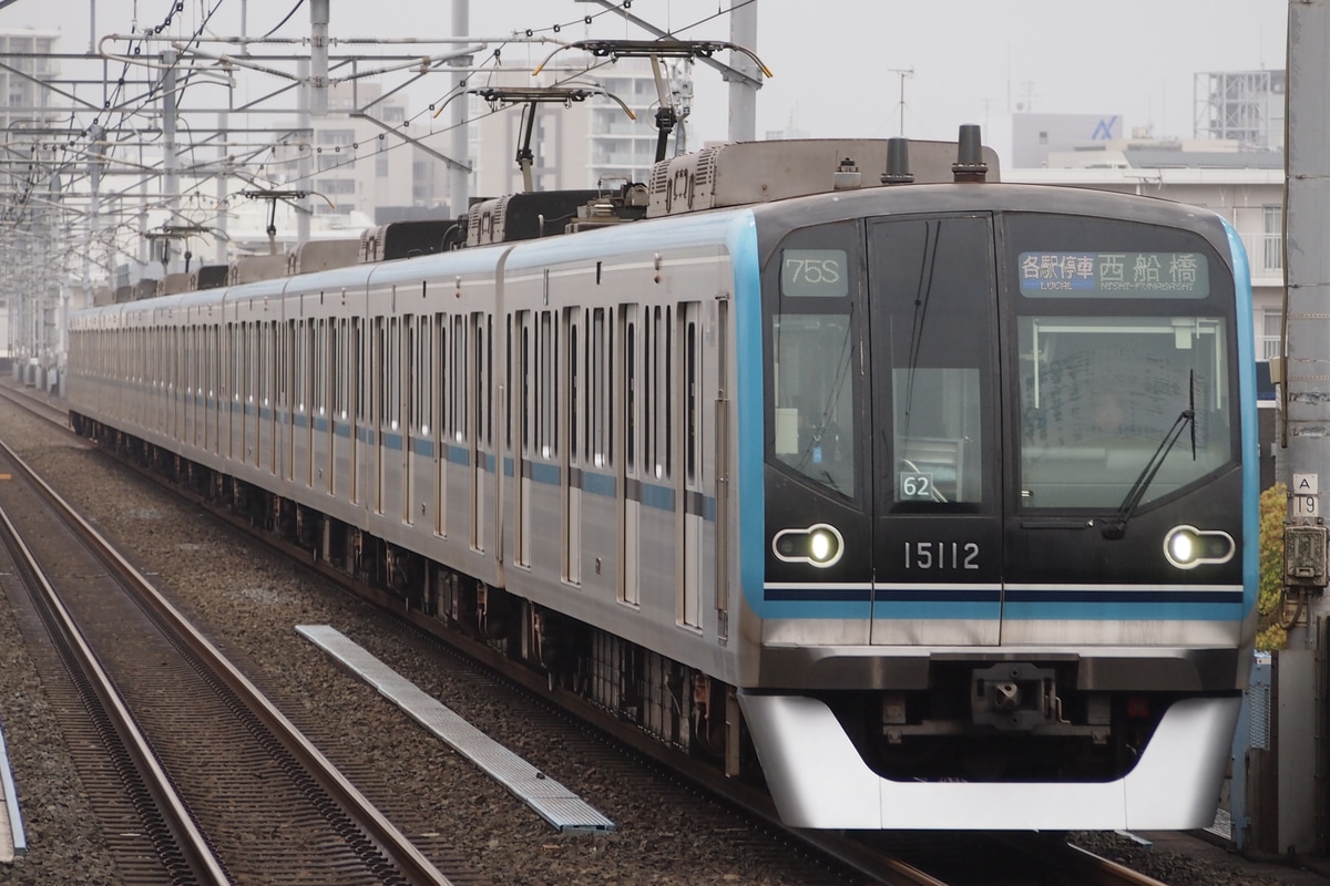 東京メトロ 深川検車区 15000系 15112F