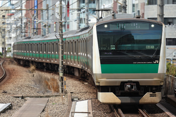 JR東日本 E233系 恵比寿駅付近