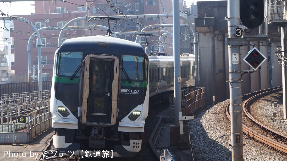 JR東日本 大宮総合車両センター東大宮センター E257系 オオOM-51編成