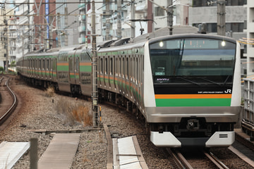 JR東日本 E233系 恵比寿駅付近