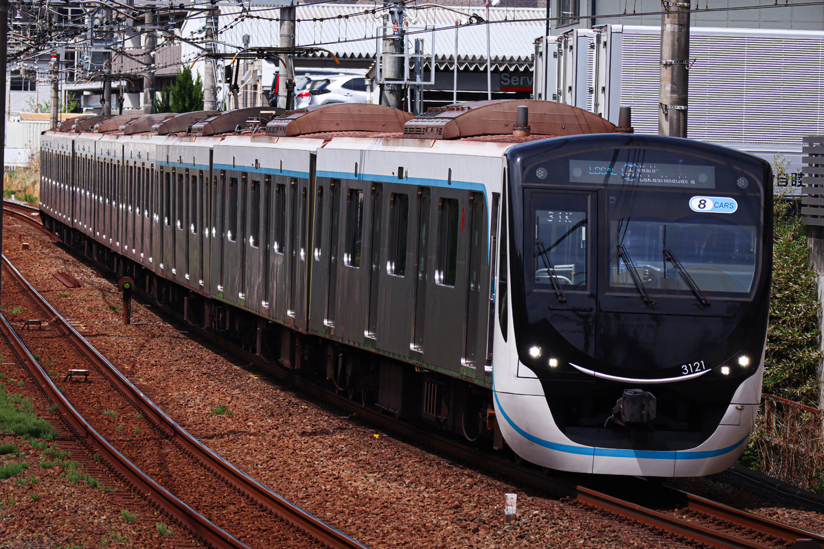 東急電鉄 元住吉検車区 3020系 3121F