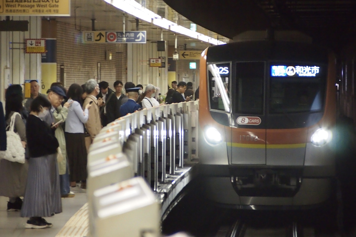 東京メトロ 和光検車区 17000系 17182F