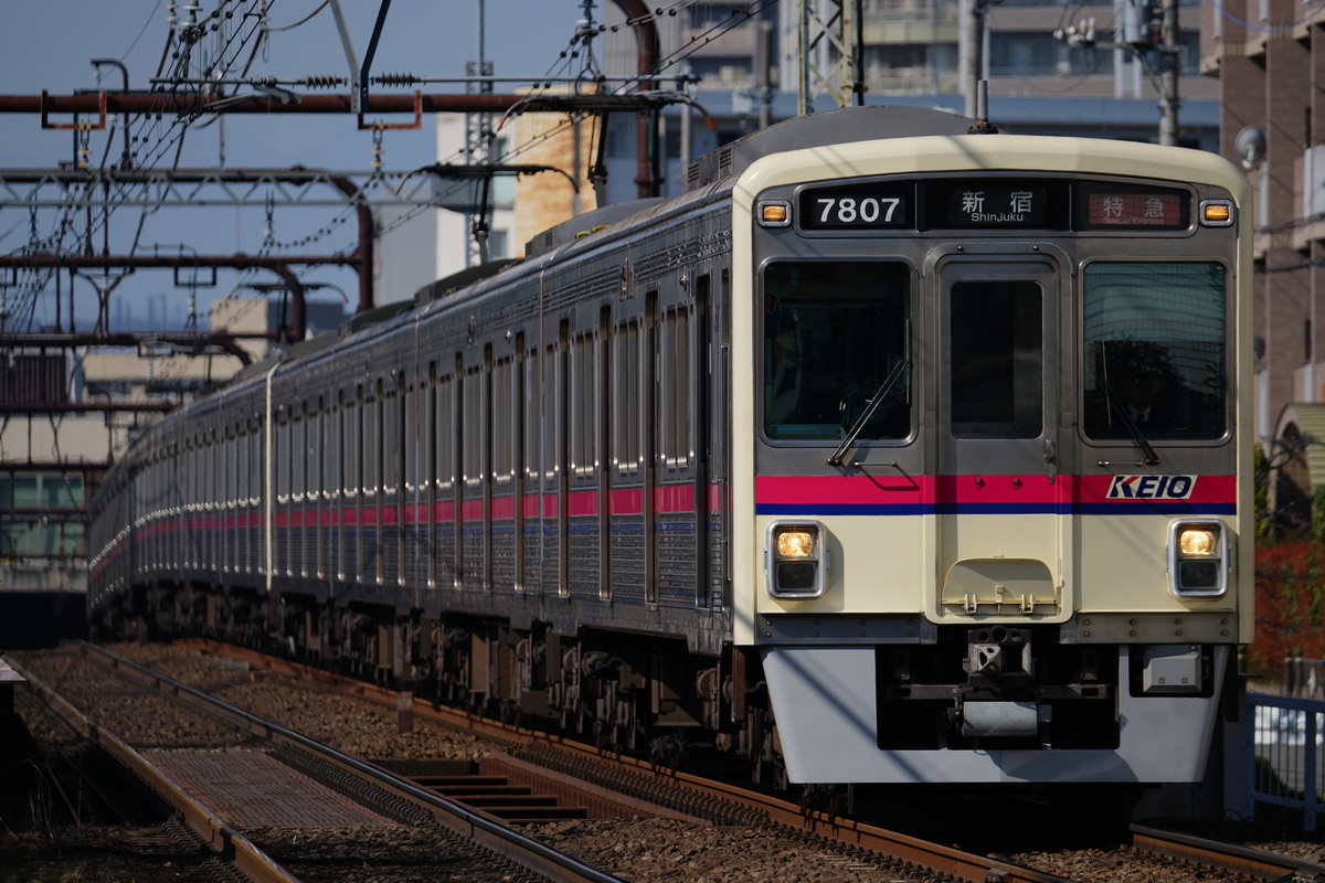 京王電鉄 高幡不動検車区 7000系 7807F