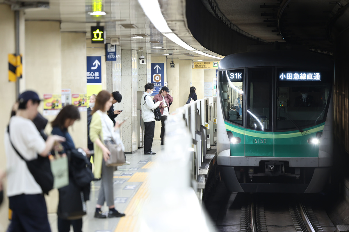 東京メトロ 綾瀬検車区 16000系 16130F